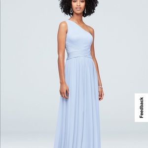 NEW WITH TAGS, UNALTERED David’s Bridal Bridesmaids Dress, color: Ice Blue